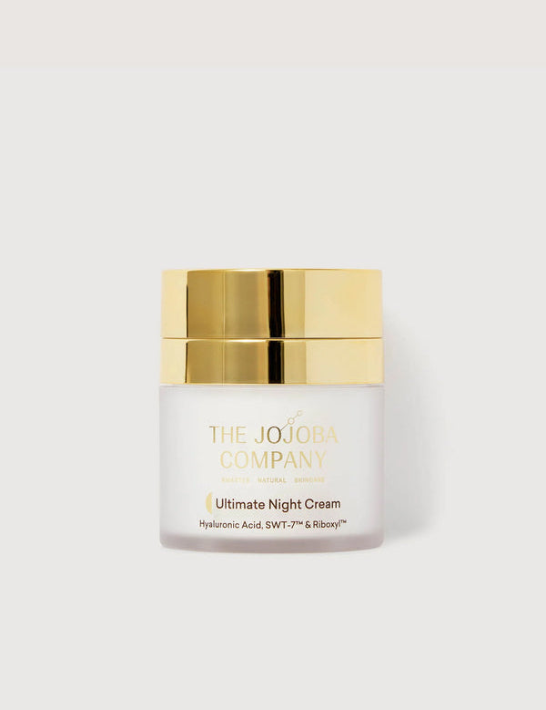The Jojoba Company Ultimate Night Cream 50ml jar with gold lid