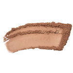 A swatch of 100% Pure Fruit Pigmented® Powder Foundation 9g by 100% Pure in a warm toffee shade, smoothly spread with textured edges on a white background, shown with the label "Toffee" beneath it.