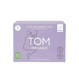 TOM Organic Pads Ultra Thin Overnight 8pk