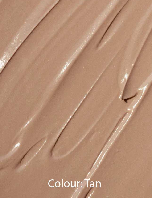 Hyaluaronic Anti-Pollution CC Cream SPF15 40ml is a smooth, creamy tan-colored cream with a swirled texture and anti-pollution skincare benefits. Colour: Tan appears at the bottom.