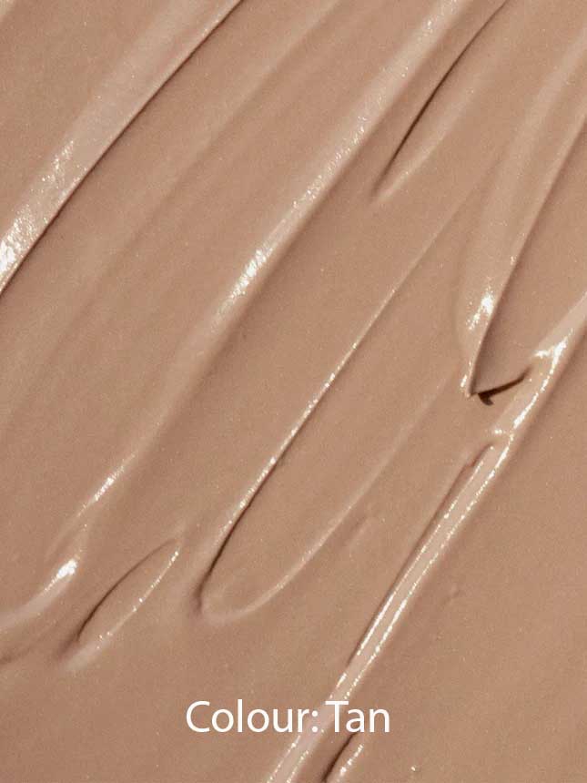 Hyaluaronic Anti-Pollution CC Cream SPF15 40ml is a smooth, creamy tan-colored cream with a swirled texture and anti-pollution skincare benefits. Colour: Tan appears at the bottom.