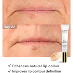 Second before and after lip comparison using The Jojoba Company Ultimate Plumping Lip Treatment