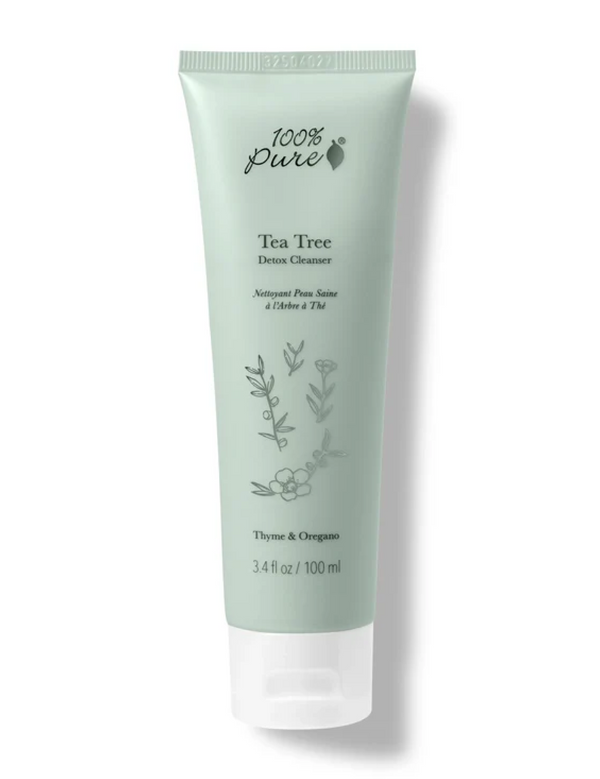 100% Pure Tea Tree Detox Cleanser 100ml — official front packaging image