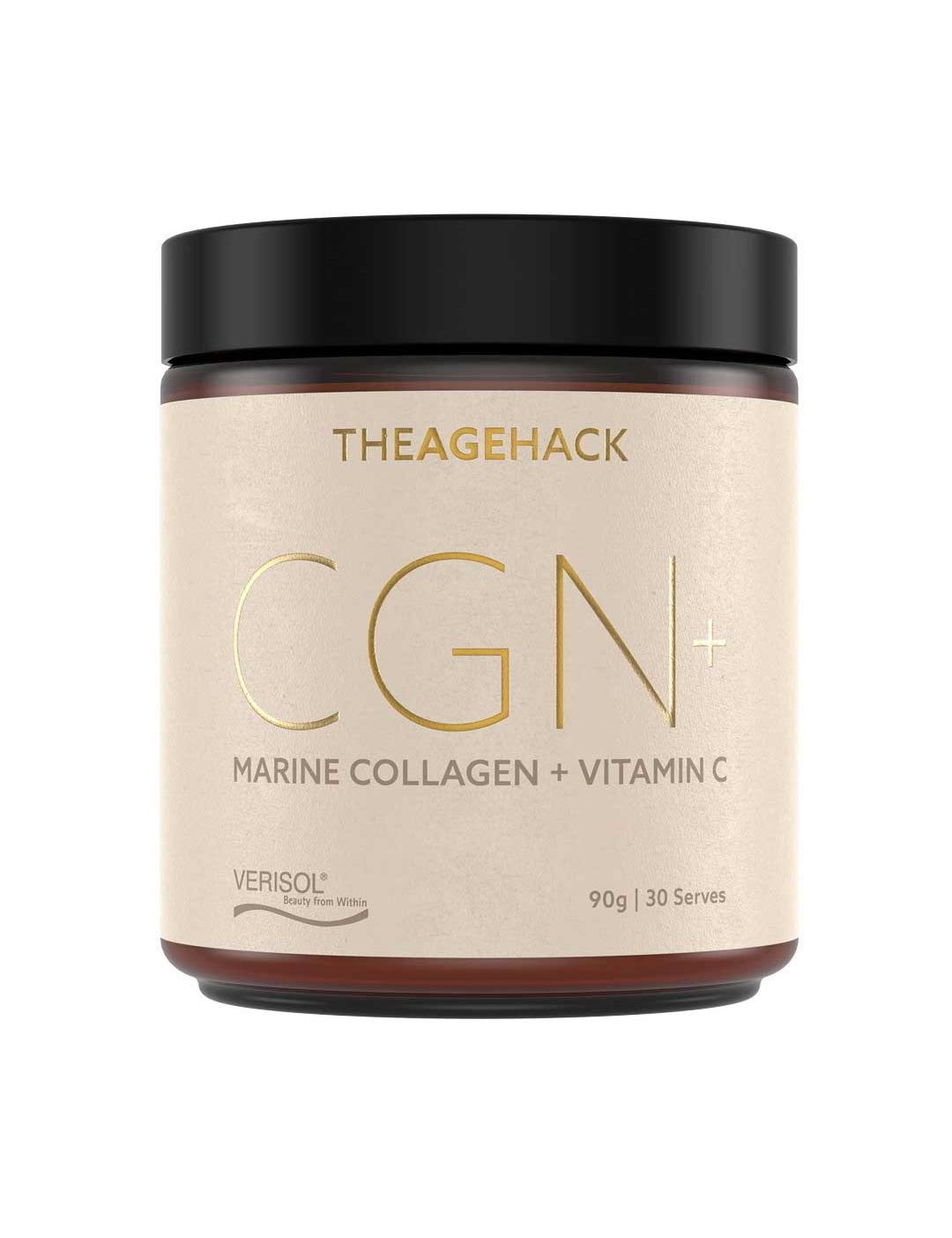 The Age Hack CGN Marine Collagen + Vitamin C 90g, natural supplement