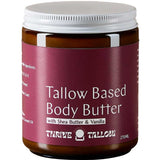 Thrive Tallow Based Body Butter 270ml closed jar on a white background