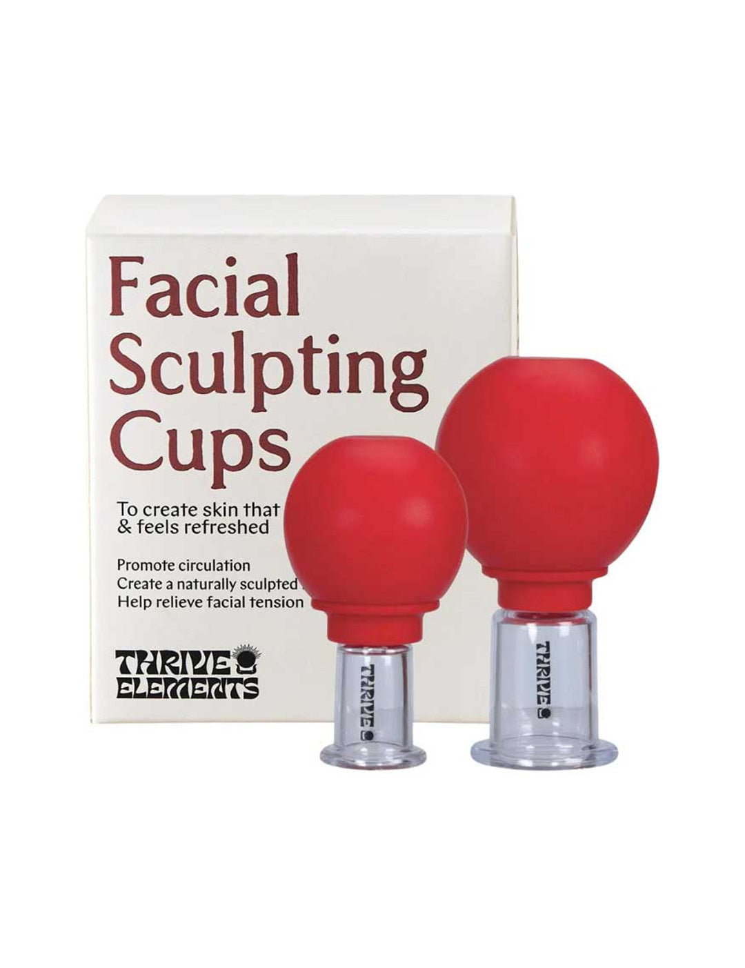 Thrive Tallow Facial Sculpting Cups two-piece set with box on a white background
