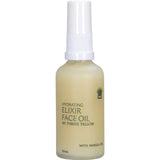 Thrive Tallow Hydrating Elixir Face Oil 50ml has a white spray cap, a light yellow label, and is a nourishing face oil enriched with marula oil.