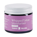 Thrive Tallow Whipped Tallow Moisturiser Ylang Ylang and Vanilla 70ml closed jar on a white background