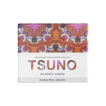 Tsuno Natural Bamboo Panty Liners Ultra Thin 20pk feature colorful designs and are made from biodegradable bamboo fibre. Each box sold helps support girls’ education.