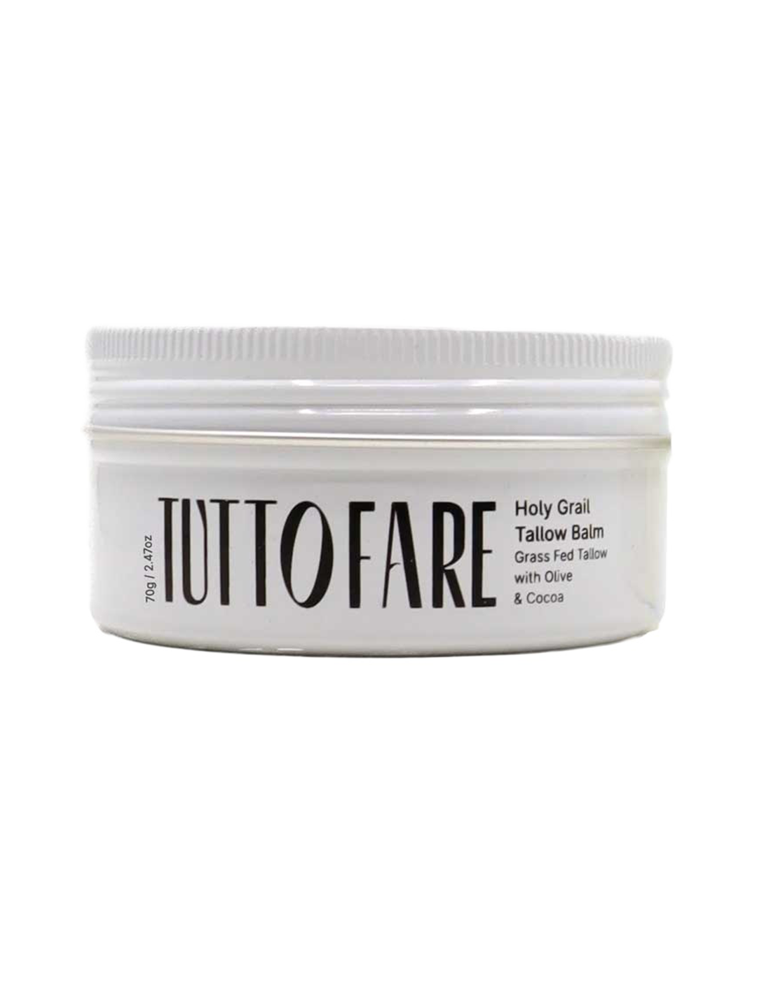 Tuttofare Holy Grail Tallow Balm 70g closed tub on a white background