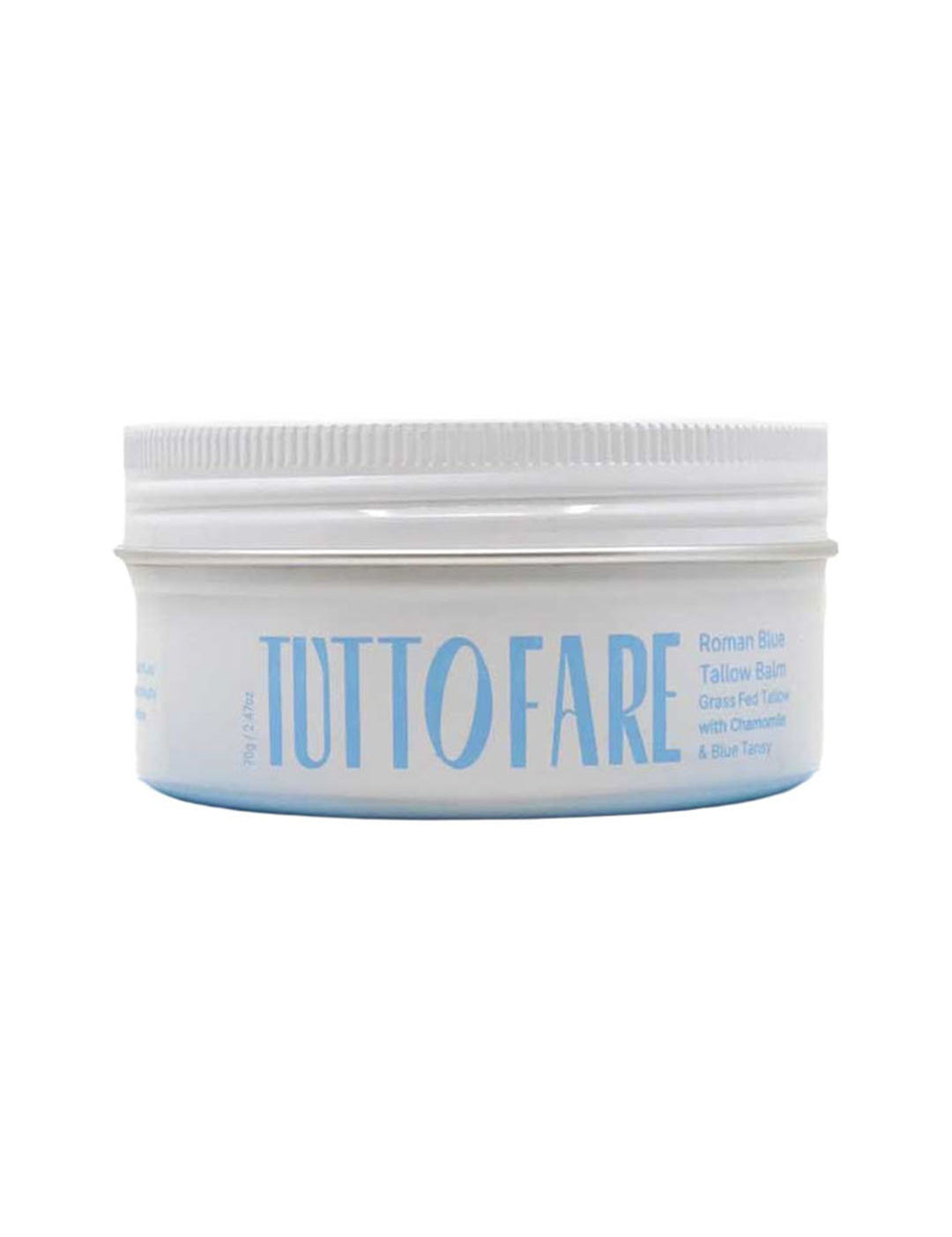 Tuttofare Roman Blue Tallow Balm 70g closed tub on a white background
