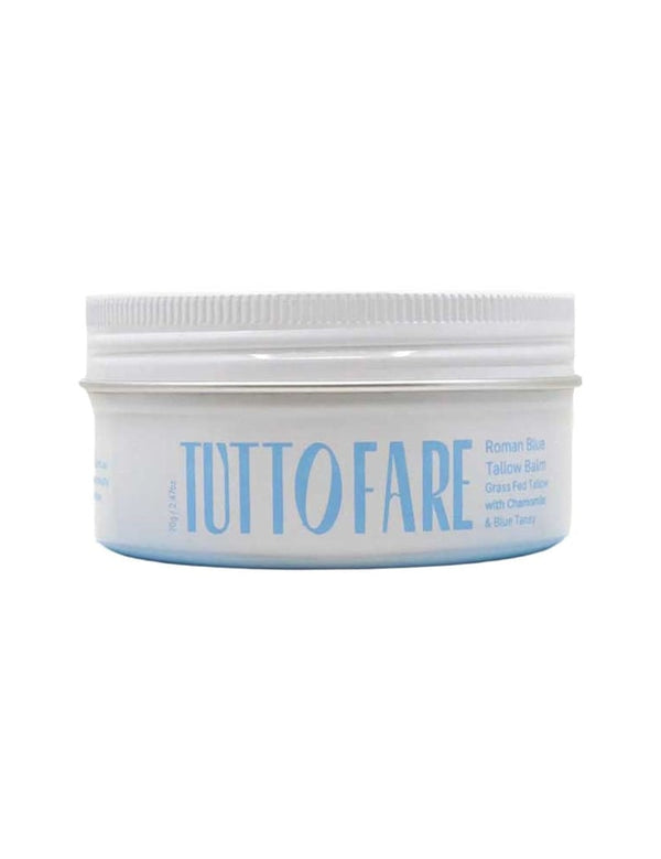 Tuttofare Roman Blue Tallow Balm 70g closed tub on a white background