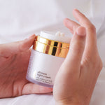 The Jojoba Company Ultimate Night Cream open jar showing the cream