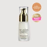The Jojoba Company Ultimate Serum 30ml frosted glass bottle with gold pump