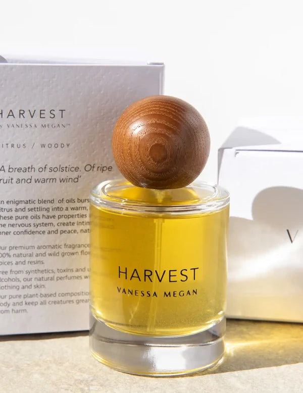 Vanessa Megan Harvest Eau de Parfum bottle with its box