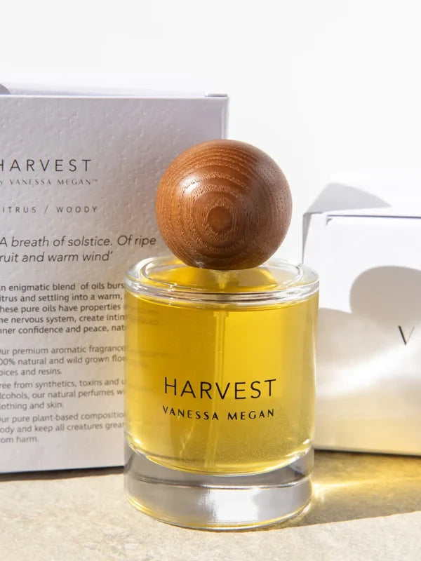 Vanessa Megan Harvest Eau de Parfum bottle with its box