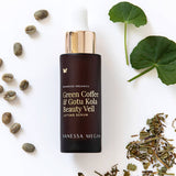 Vanessa Megan Green Coffee and Gotu Kola Plumping Beauty Veil with fresh botanicals