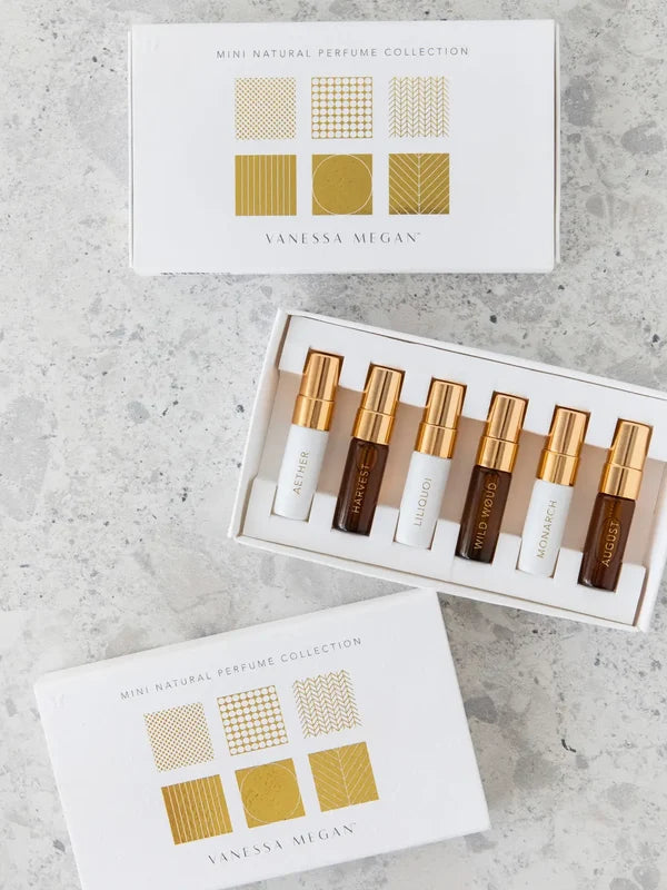 Vanessa Megan Mini Natural Perfume Collection with mini bottles