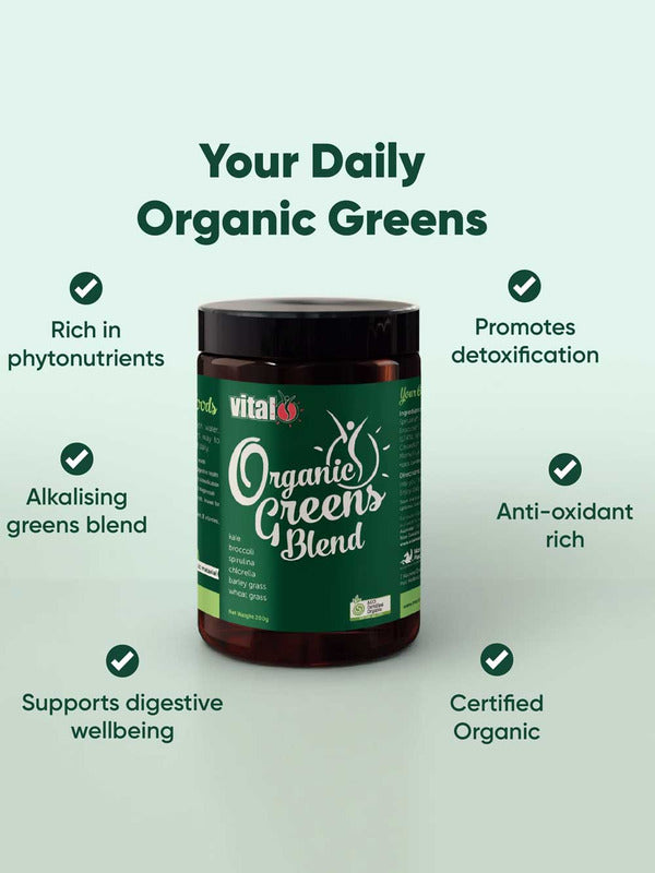 Vital Organic Greens Blend daily benefits