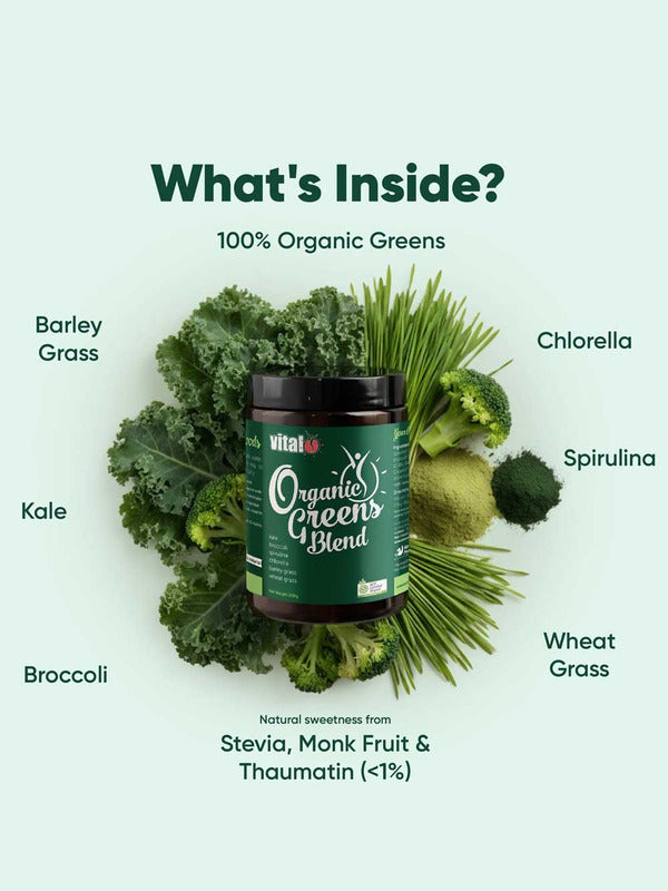 Vital Organic Greens Blend ingredients