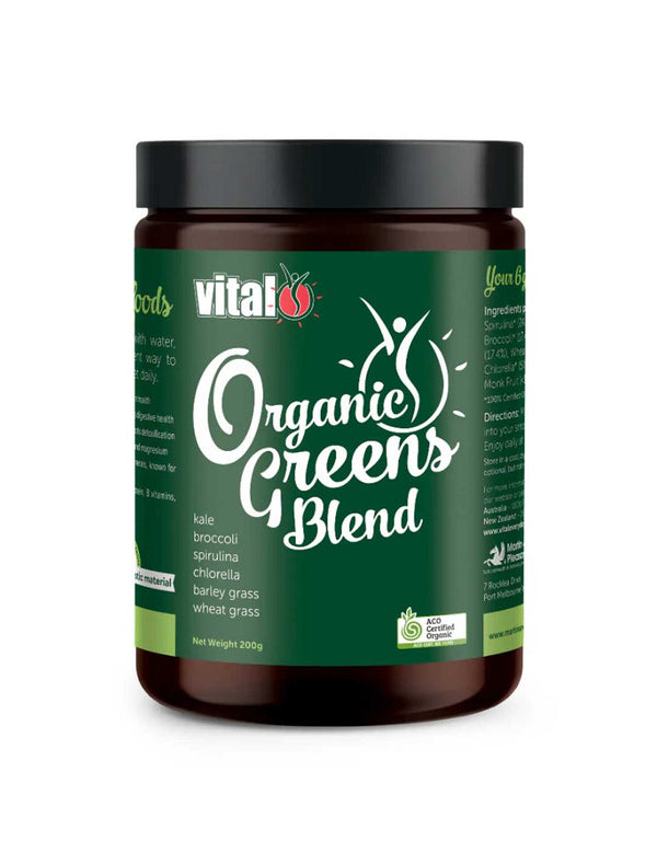 Vital Organic Greens Blend 200g front product image