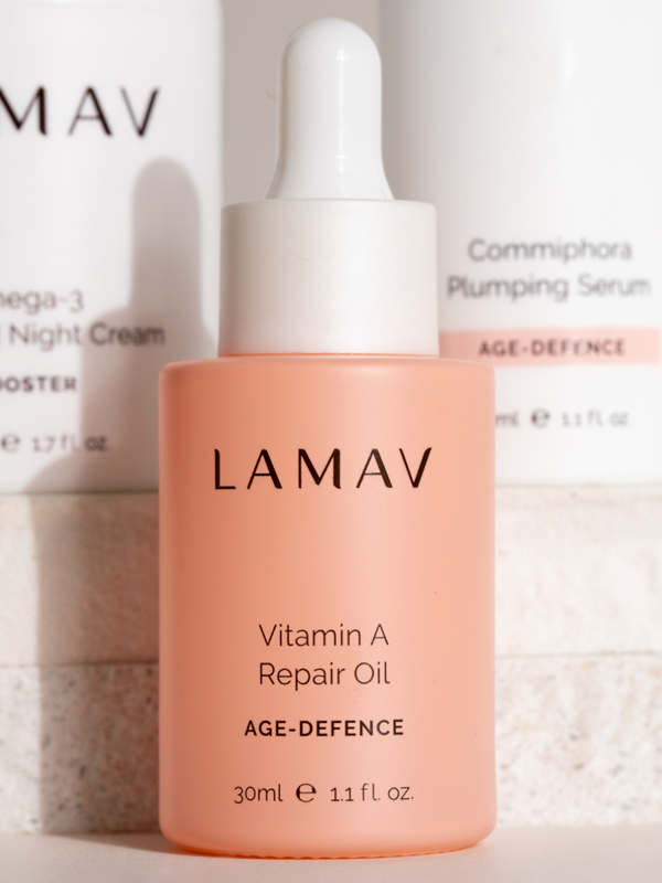 LAMAV Vitamin A Repair Oil bottle close up
