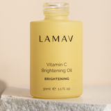 LAMAV Vitamin C Brightening Oil label close up