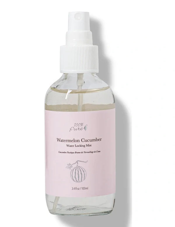 100% Pure Watermelon Cucumber Water Locking Mist 100ml — official front packaging image