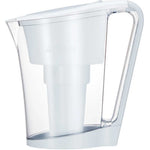 The Waters Co AceBio+ 1.0L Water Filter Jug is a white and clear plastic jug with handle, designed for fluoride removal, shown in profile on a plain white background.