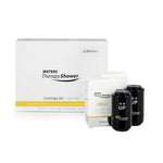 Waters Therapy Shower cartridge set with a white product box, a lemon-scented cartridge box, and two black cartridge units on a white background.