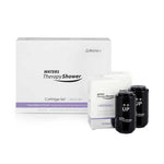 Waters Therapy Shower cartridge set with a white product box, a lavender-scented cartridge box, and two black cartridge units on a white background.