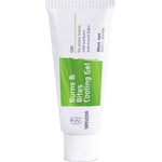 Weleda Burns & Bites Cooling Gel 36ml comes in a white tube with a green label, formulated to soothe minor burns, mild sunburn, and insect bites.