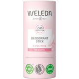 Weleda deodorant stick on a white background