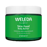 Weleda Skin Food Body Butter 150g closed green jar on a white background