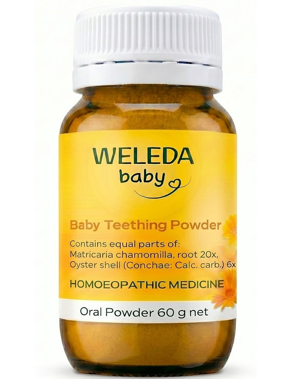 Weleda Baby Teething Powder 60g front