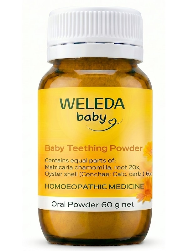 Weleda Baby Teething Powder 60g front