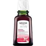 Weleda Ratanhia Mouthwash bottle on a white background