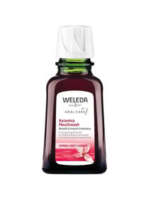 Weleda Ratanhia Mouthwash Concentrate 50ml, herbal mint flavour