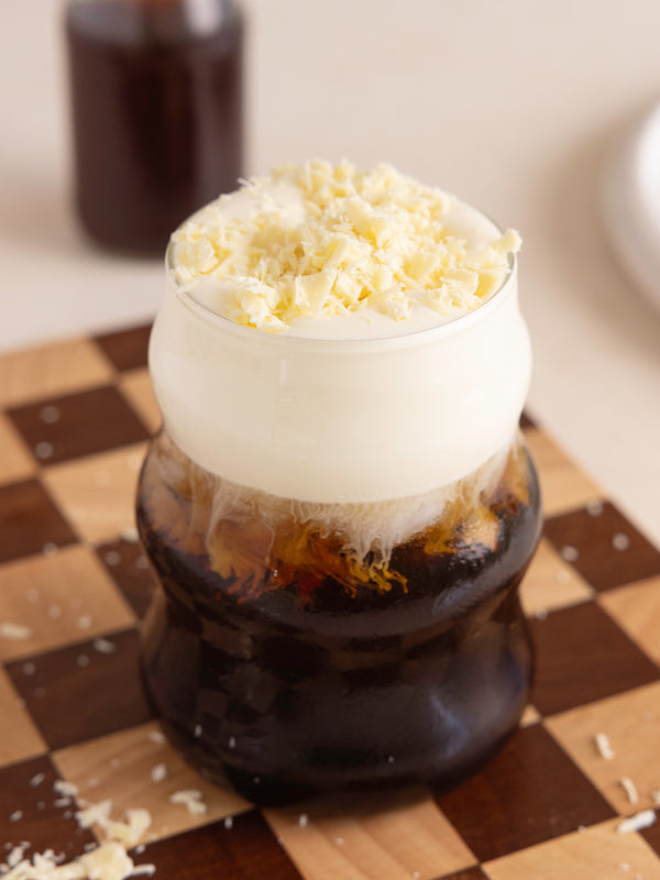 Nutra Naturals Collagen White Hot Chocolate Salted Caramel with whipped cream