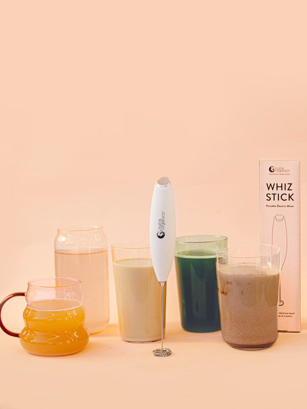 Nutra Naturals Whiz Stick with drinks
