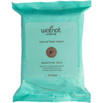 Wotnot Natural Face Wipes Sensitive 25 pack in teal packaging on a white background