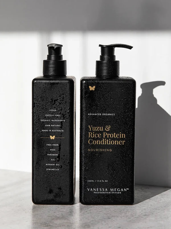 Vanessa Megan Yuzu and Rice Protein Nourishing Conditioner with shampoo pair