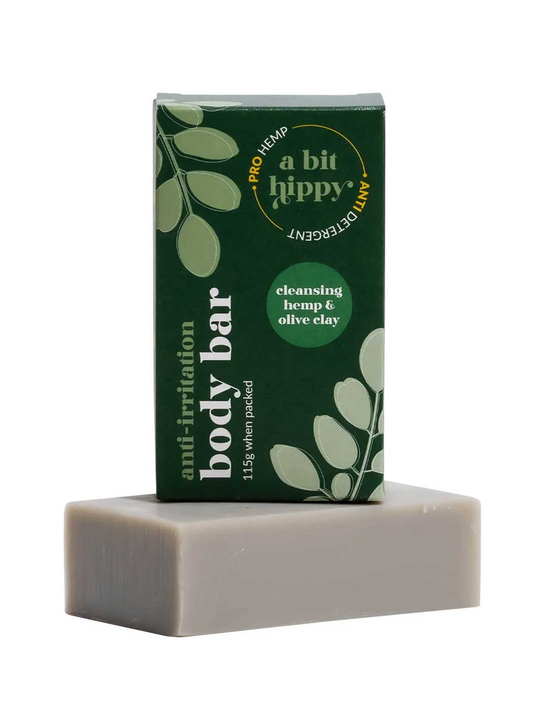 A bit Hippy Body Bar - Hemp & Olive Clay 115g