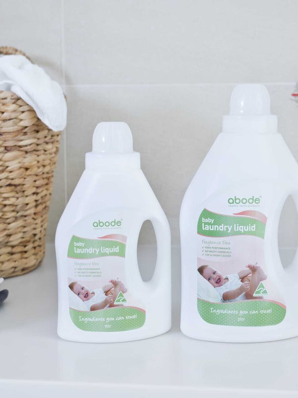 Abode Laundry Liquid Baby in an official Abode lifestyle setting