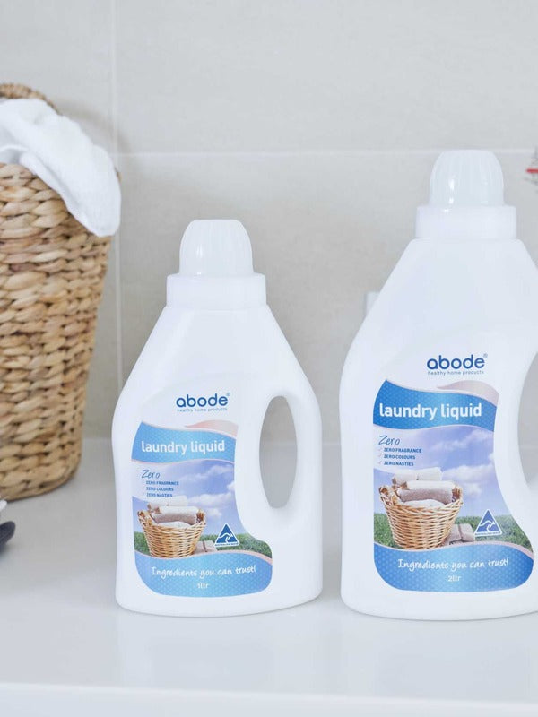 Abode Laundry Liquid Zero - Fragrance Free in an official Abode lifestyle setting