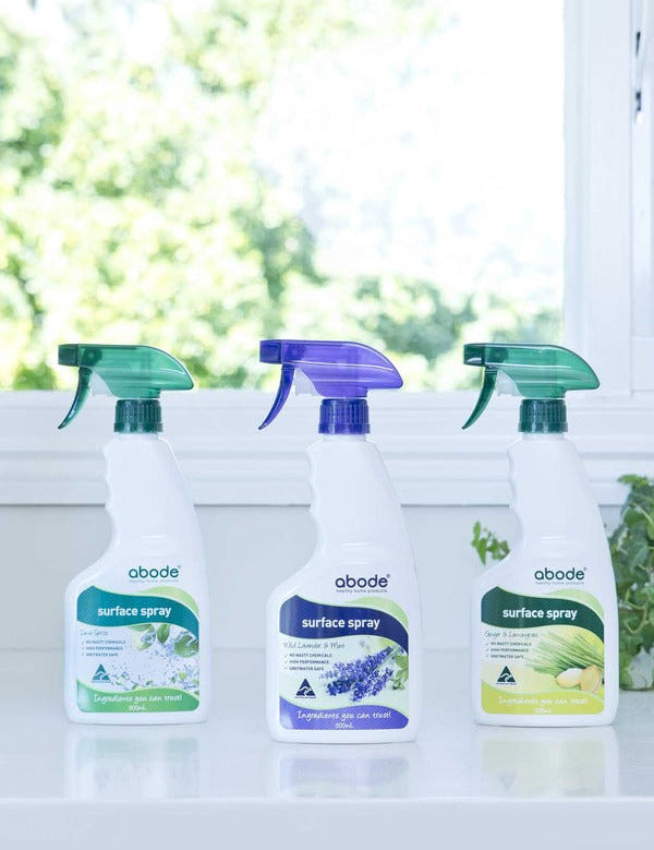 Abode Surface Cleaner Ginger and Lemongrass in an official Abode setting