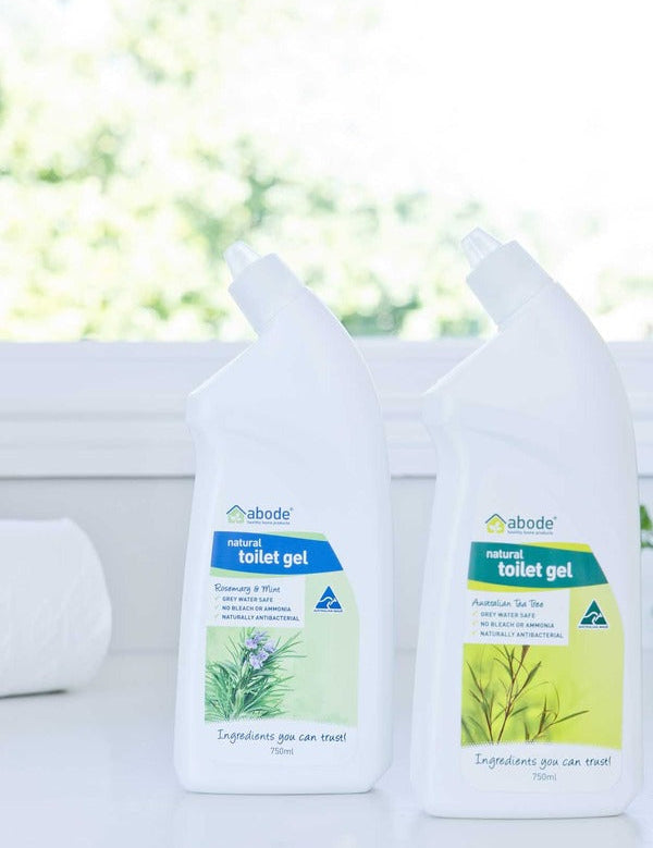 Abode Toilet Gel Rosemary and Mint in an official Abode lifestyle setting