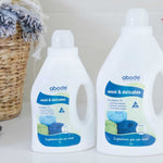 Abode Wool and Delicates Eucalyptus in an official laundry setting