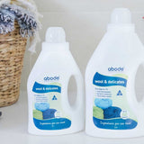 Abode Wool and Delicates Eucalyptus in an official laundry setting