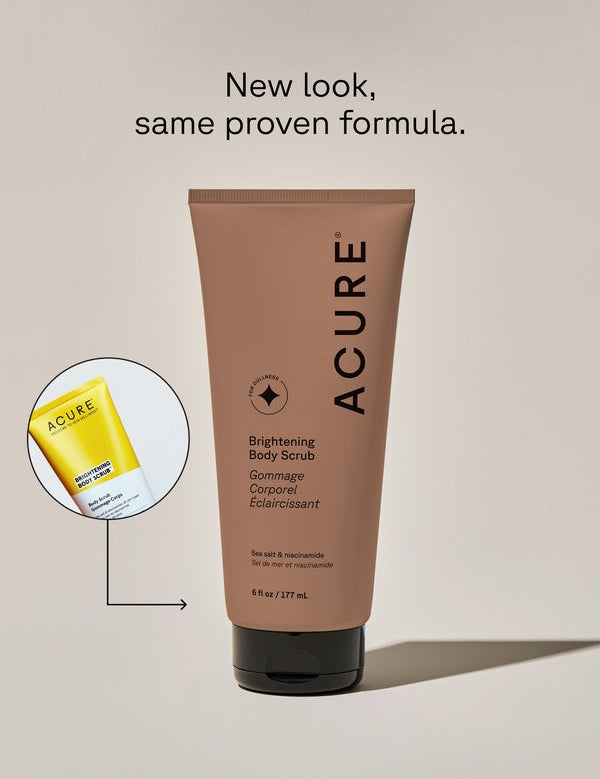 Acure Brightening Body Scrub new packaging